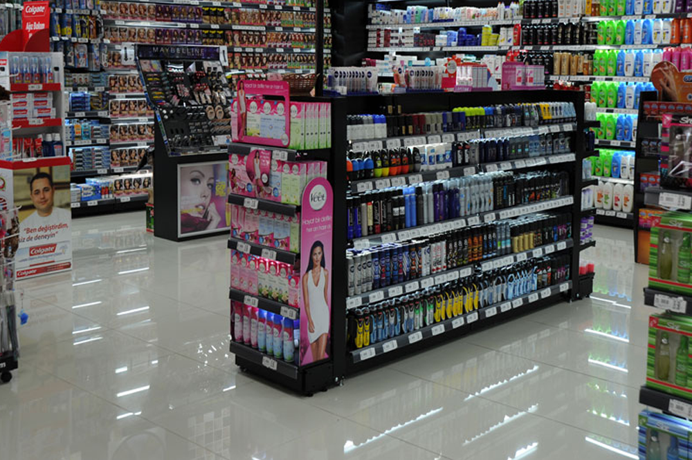 Cosmetic Store Shelves